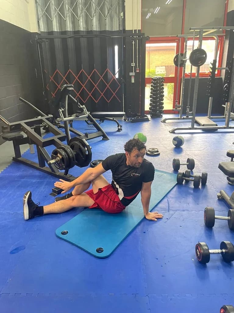A Challenge Life member moving through a training session